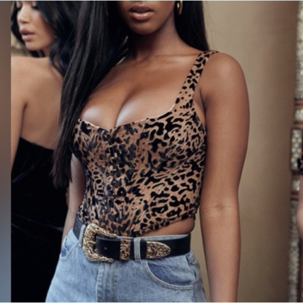 House of CB Leopard Print Top